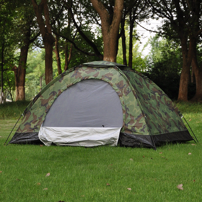 Tente Camping Camouflage 2 Personnes - Imperméable Survie Outdoor - Camp de Base Farzen