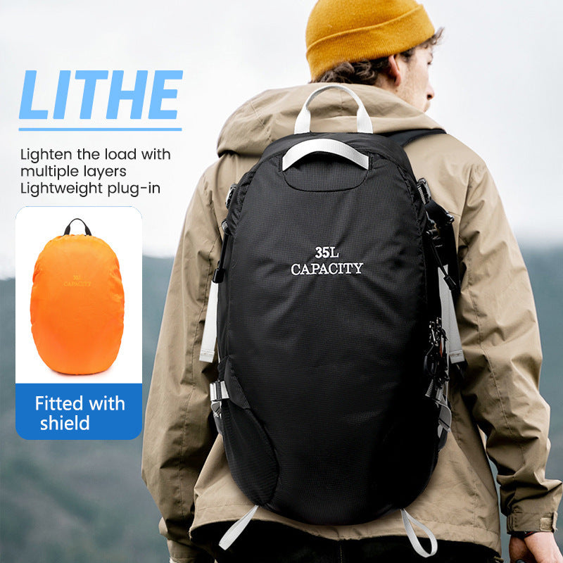 Sac à dos de randonnée imperméable multifonctionnel pour l'extérieur, grande capacité, léger et pliable, idéal pour les randonnées - Camp de Base Farzen