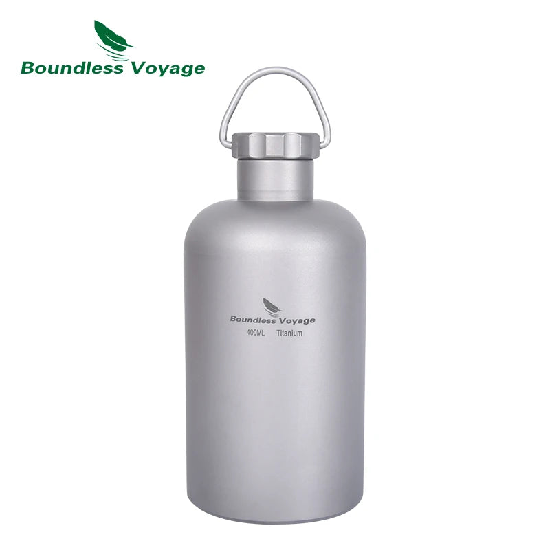 Gourde Titane 1050ml Grande Capacité - Anti-Fuite Expédition Longue Durée - Camp de Base Farzen
