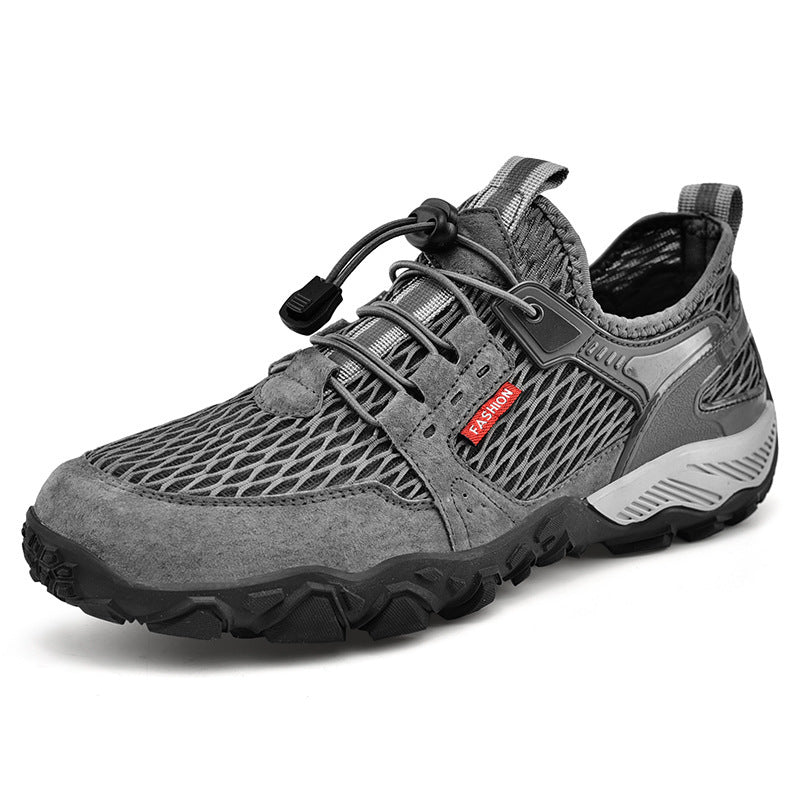Chaussures Randonnée Cuir Respirantes Homme Sport Été 780g - Camp de Base Farzen
