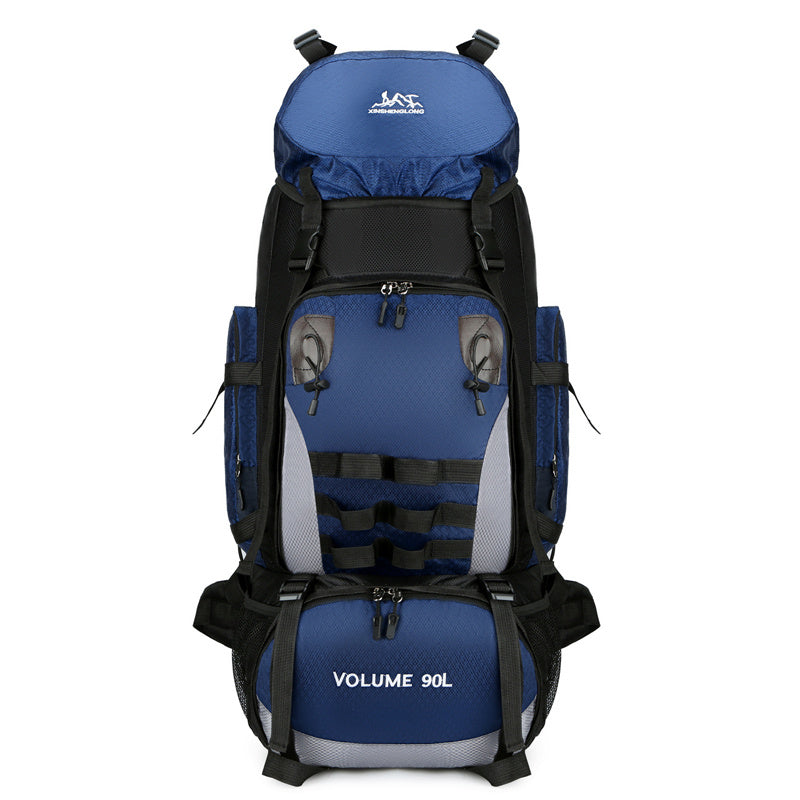 Sac à dos de randonnée grande capacité 90 L, imperméable et résistant, avec matelassage en coton - Camp de Base Farzen