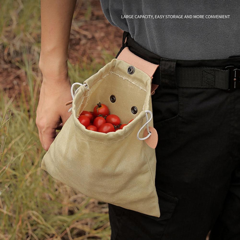 Sac Cueillette Pliable Toile - Kit Multifonction Taille 23x21cm - Camp de Base Farzen