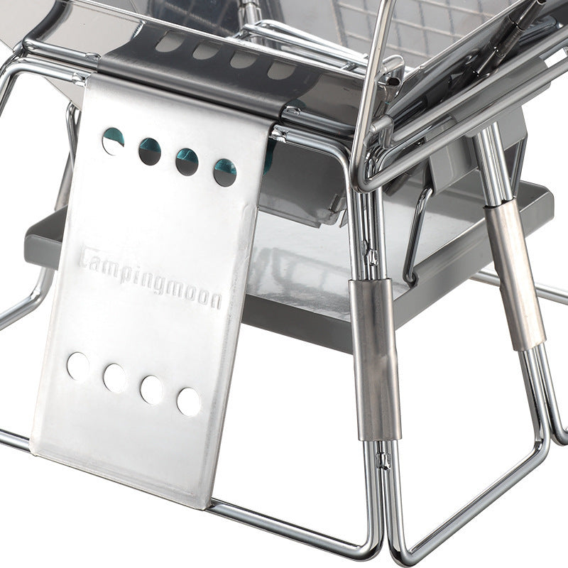 Barbecue Portable Pliable Acier Inoxydable Grille Antiadhésive - Camp de Base Farzen