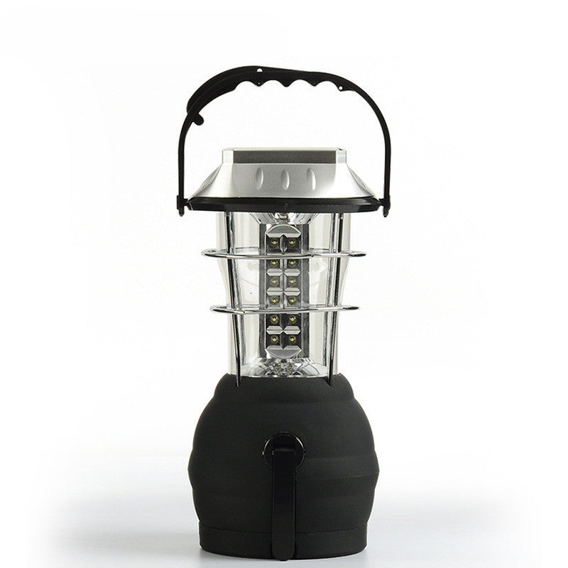 Lampe de Camping Solaire avec Manivelle - Rechargeable 1200mAh - Camp de Base Farzen