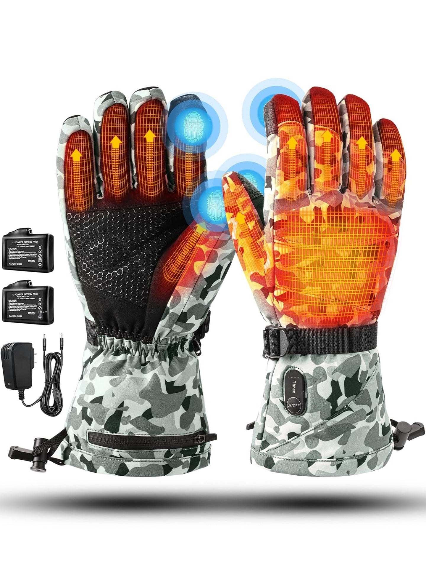 Gants Chauffants Cyclisme Hiver - Thermiques Épais - Camp de Base Farzen
