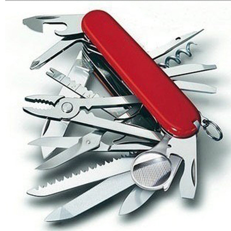 Couteau Suisse Multifonctionnel 30+ Outils Acier Inoxydable - Camp de Base Farzen