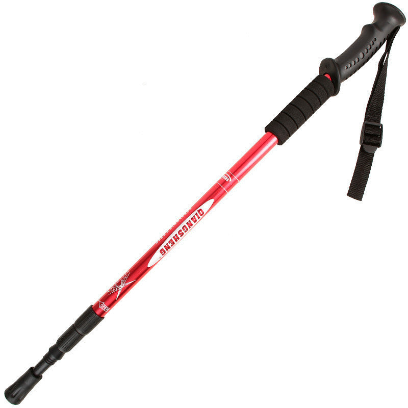 Bâton Marche Télescopique Aluminium Poignée Droite - 335g - Camp de Base Farzen