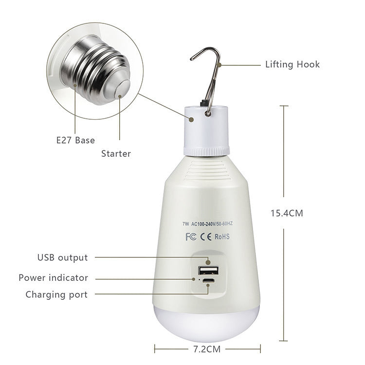 Mini Lampe LED Portable à Crochet - Multifonctionnelle Tente Camping - Camp de Base Farzen