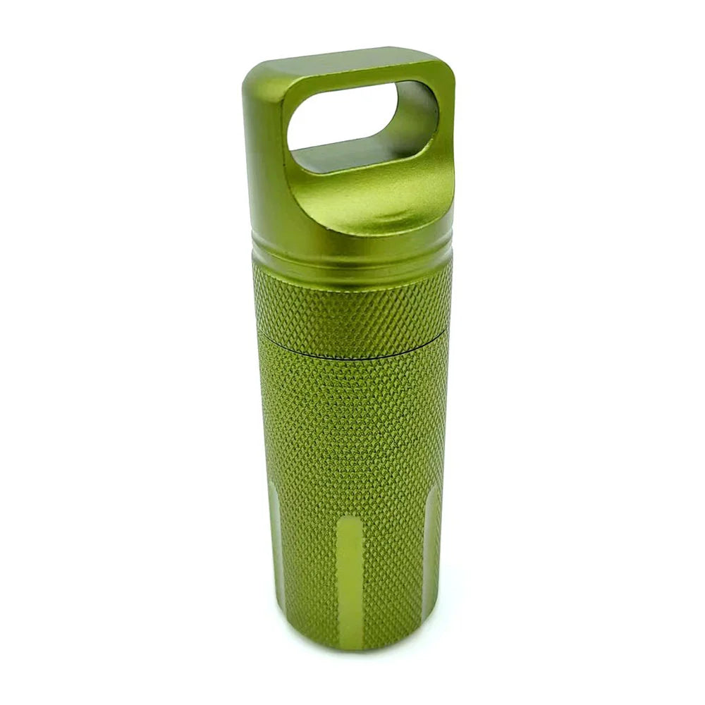 Capsule Survie Étanche - Conteneur Médicaments Outdoor - Camp de Base Farzen