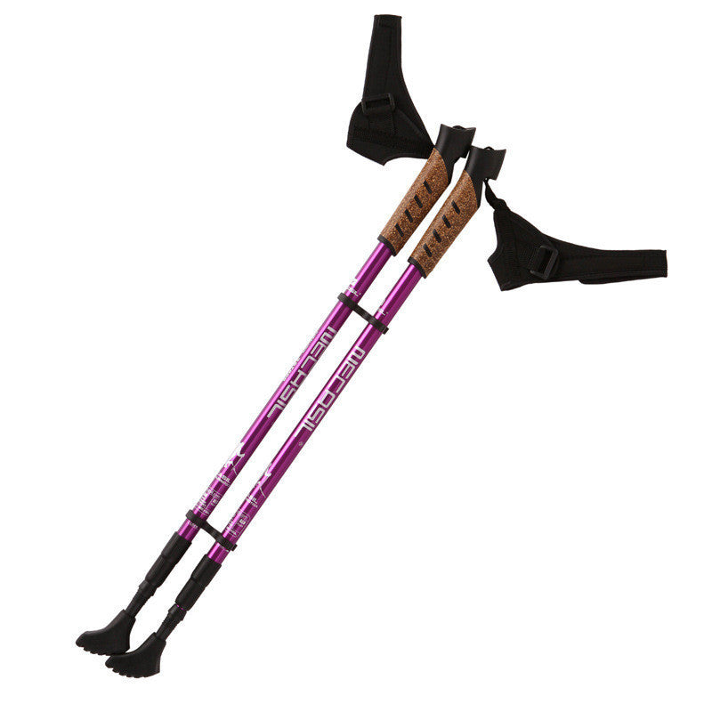 Bâtons Marche Nordique Poignée Droite - Paire 608g - Camp de Base Farzen