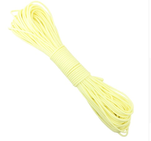 Paracorde Phosphorescente 7.5m - Corde Lumineuse Survie 250kg - Camp de Base Farzen