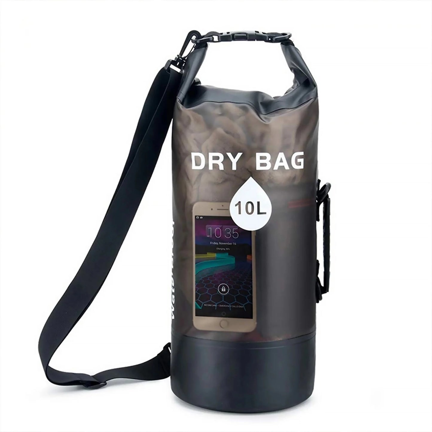 Sac Étanche PVC 10L 20L - Imperméable Natation Rafting Kayak - Camp de Base Farzen