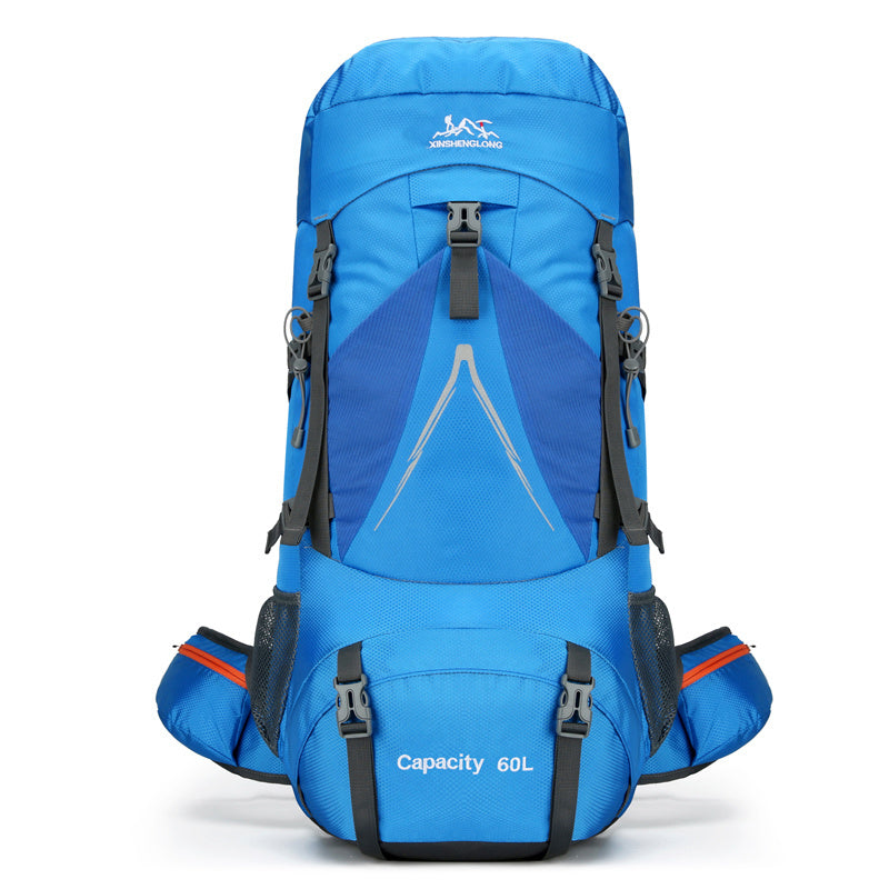 Sac à dos de randonnée en plein air, grande capacité, 60 L, en nylon, pour voyage, camping, randonnée - Camp de Base Farzen
