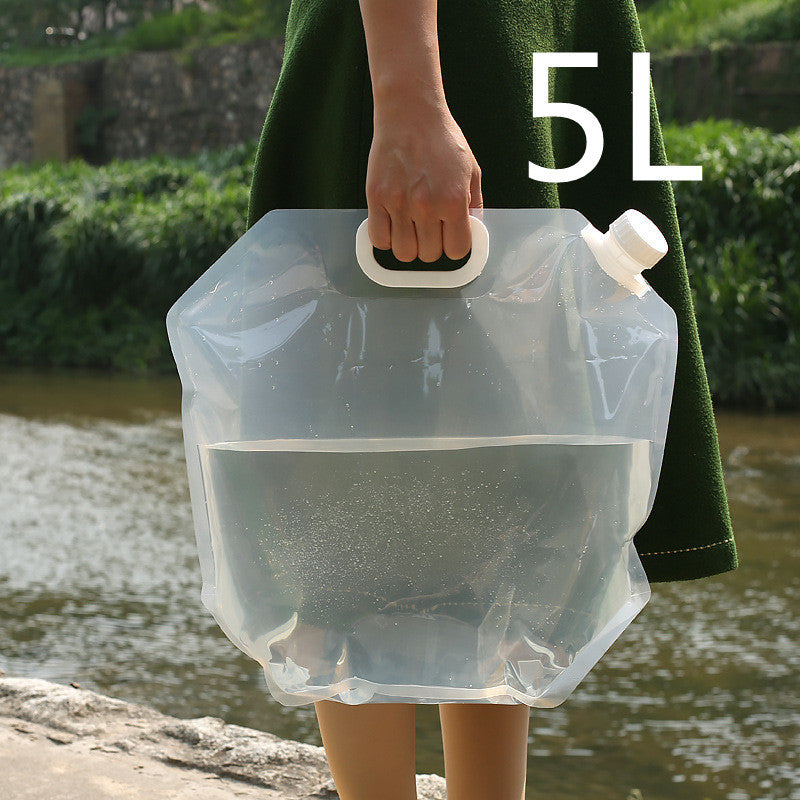 Sac à Eau Pliable PVC 5L/10L Conteneur Portable Camping - Camp de Base Farzen