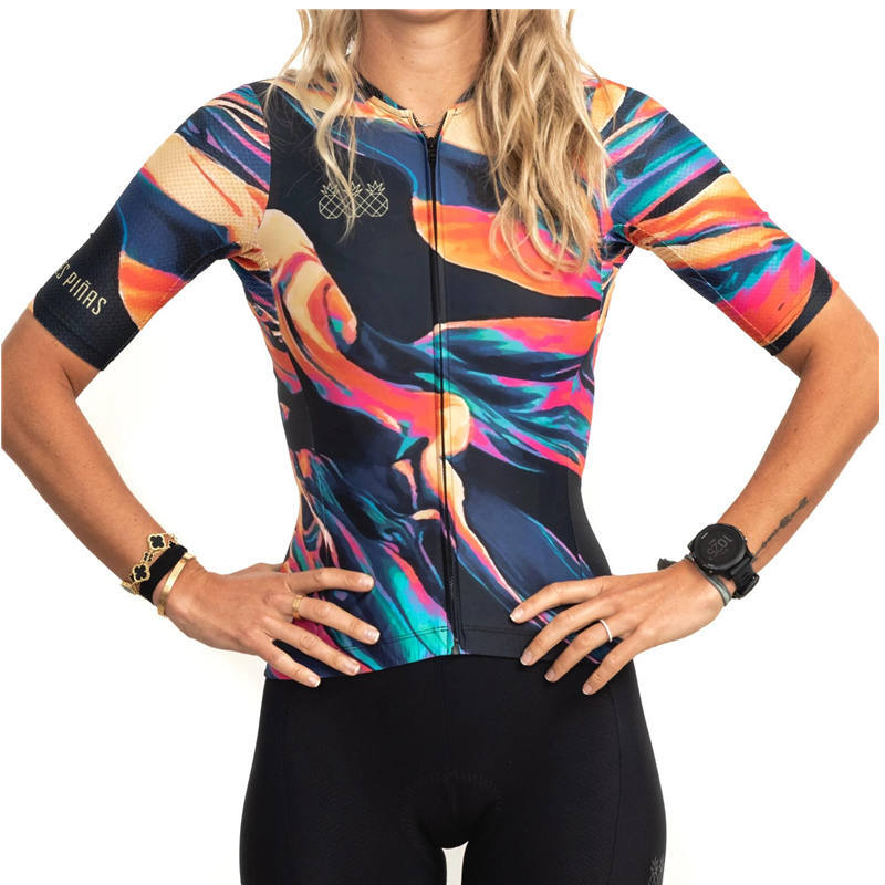Maillot Cyclisme Femme Respirant - VTT Route Performance - Camp de Base Farzen