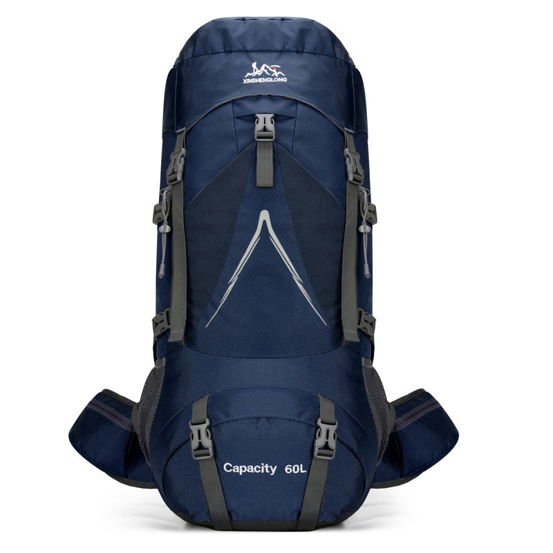 Sac à dos de randonnée en plein air, grande capacité, 60 L, en nylon, pour voyage, camping, randonnée - Camp de Base Farzen