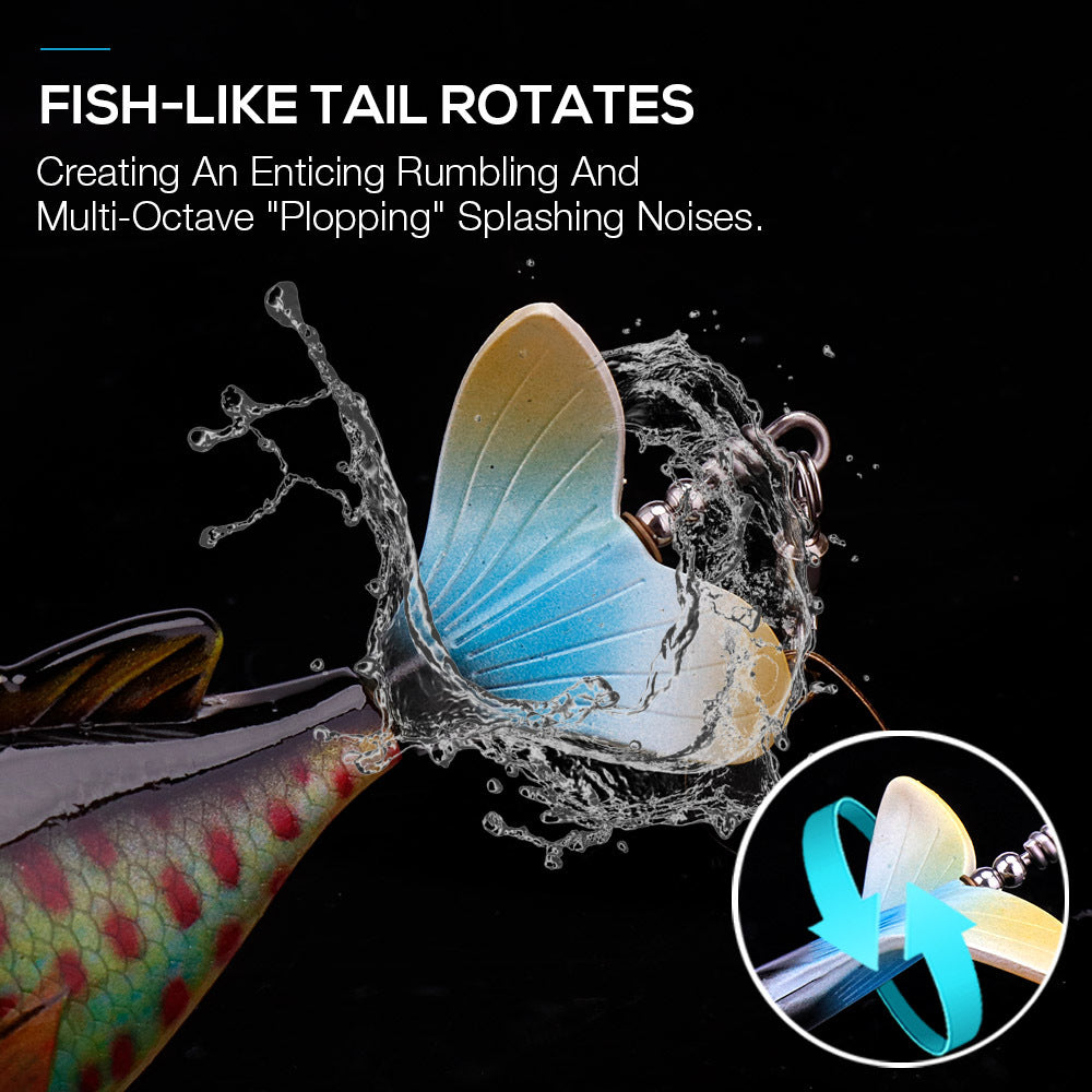 Leurres Queue Rotative Topwater x5 - Pêche Surface - Camp de Base Farzen