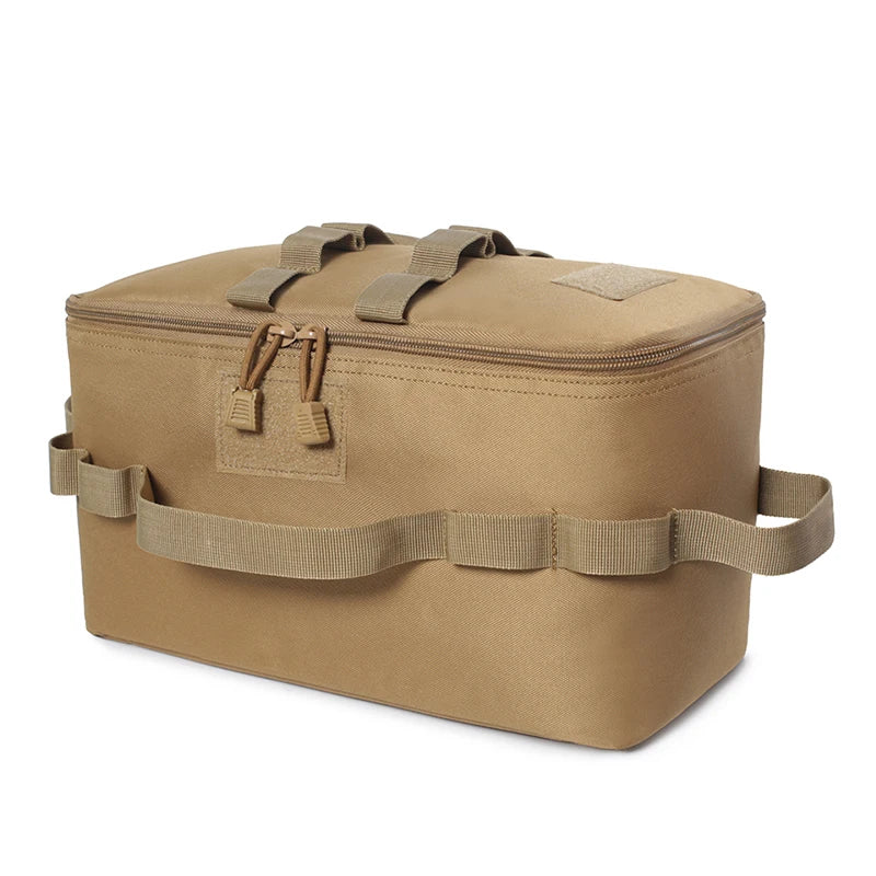 Sac Rangement Camping Oxford 600D - Organisateur Réchaud Ustensiles 310g - Camp de Base Farzen