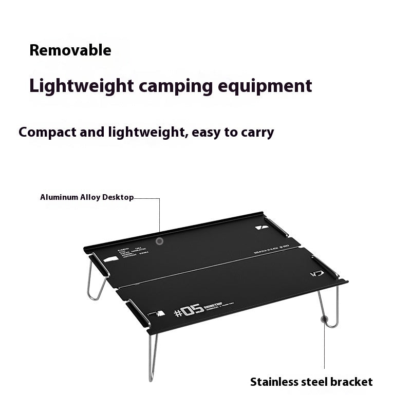 Table Pliante Camping Aluminium - Légère et Portable - Camp de Base Farzen