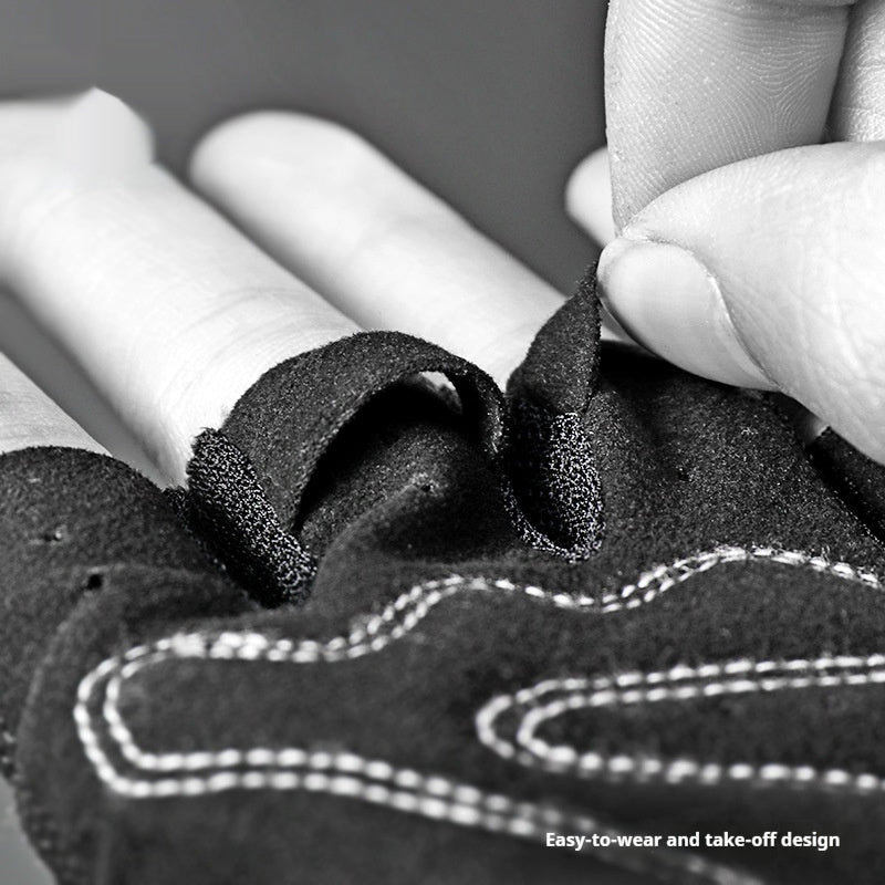 Gants Cyclisme Demi-Doigts Mixte - Antidérapants Sport - Camp de Base Farzen