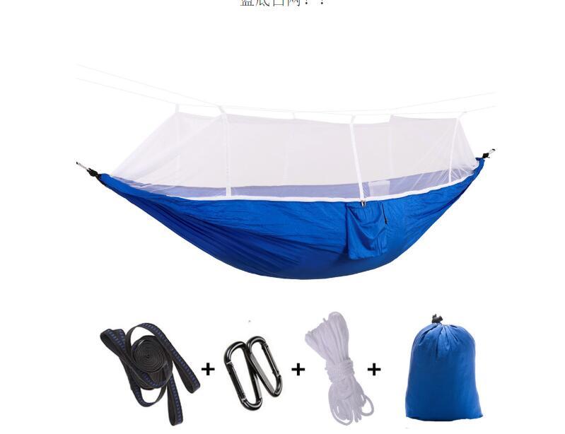 Hamac Double Parachute Moustiquaire - Nylon 210T Anti-Insectes - Camp de Base Farzen