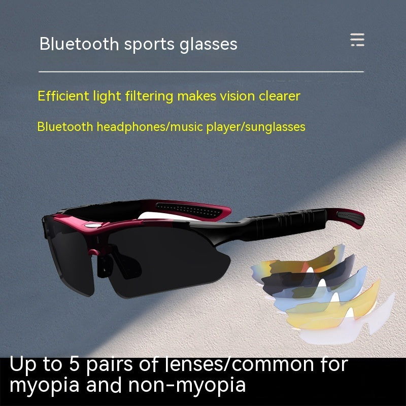 Lunettes Bluetooth Sport - Casque Audio Activités Extérieur 64g - Camp de Base Farzen