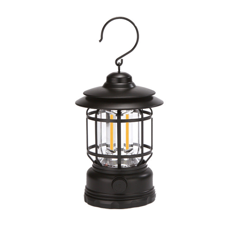 Lampe Camping LED Rechargeable Rétro - Ambiance 5W Gradation Continue - Camp de Base Farzen