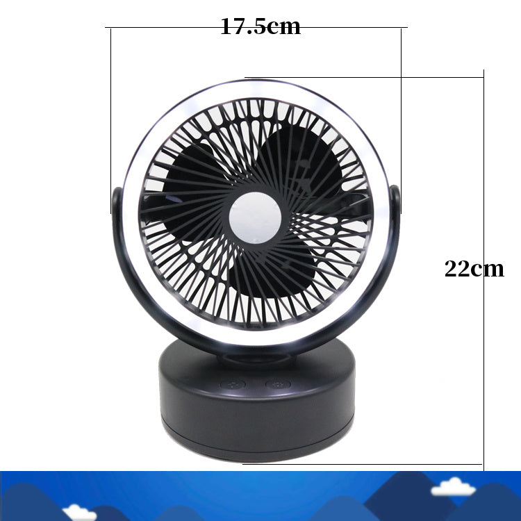 Ventilateur LED Tente 2-en-1 - Éclairage Camping Portable 405g - Camp de Base Farzen