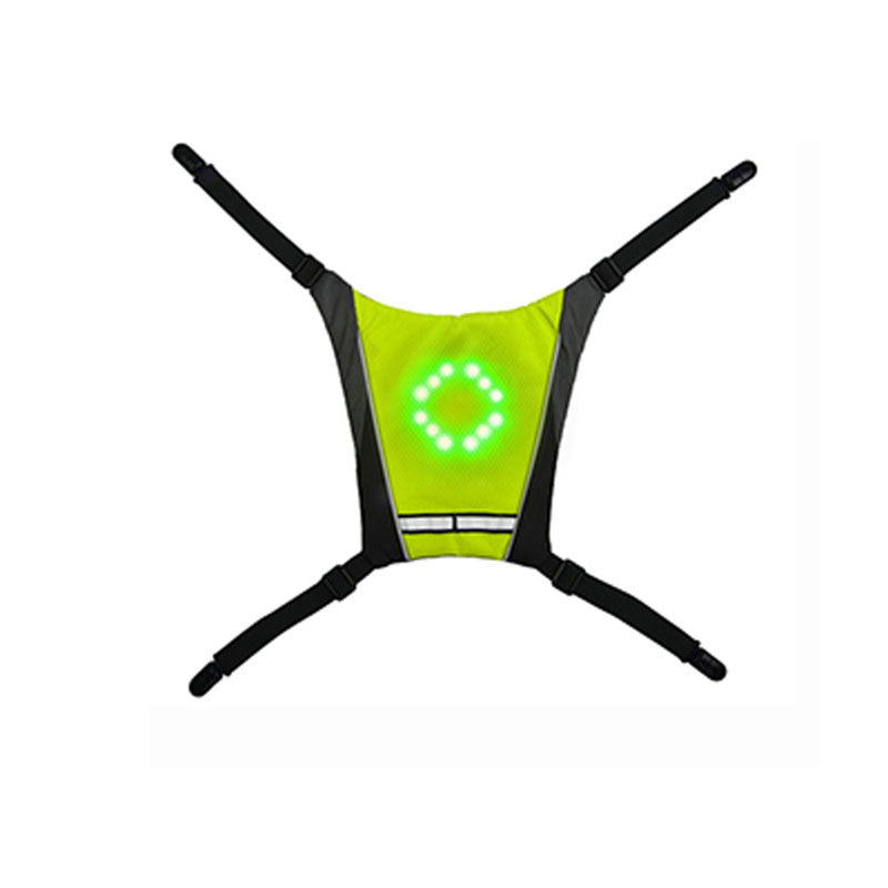 Gilet Signalisation LED Cyclisme - Haute Visibilité Nuit - Camp de Base Farzen