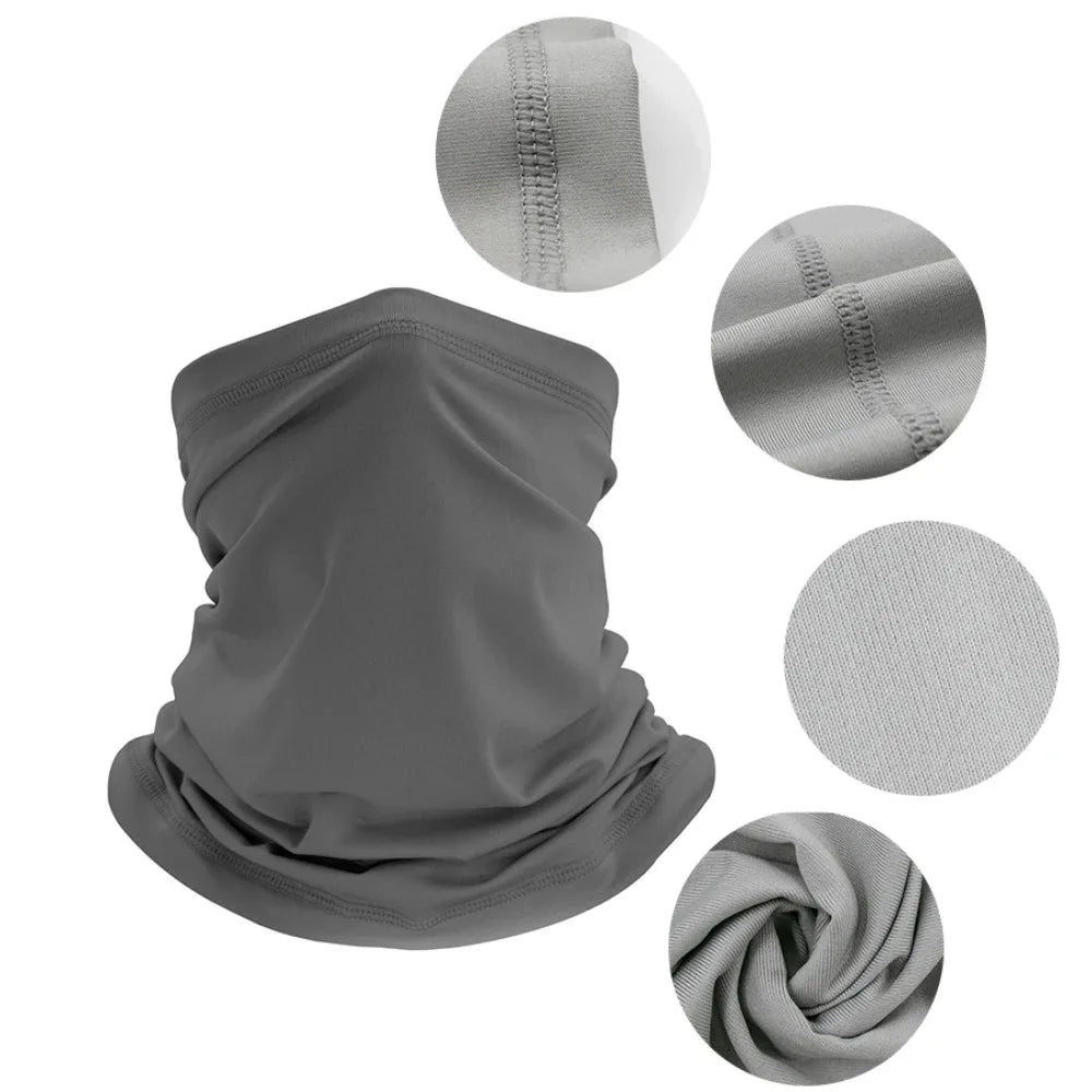 Bandana Multifonction Ice Silk - Cagoule Cache-Cou Coupe-Vent 24x42cm - Camp de Base Farzen