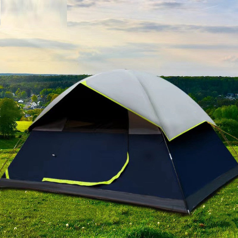 Tente Camping 4 Personnes - Darkroom Anti-Lumière Famille - Camp de Base Farzen