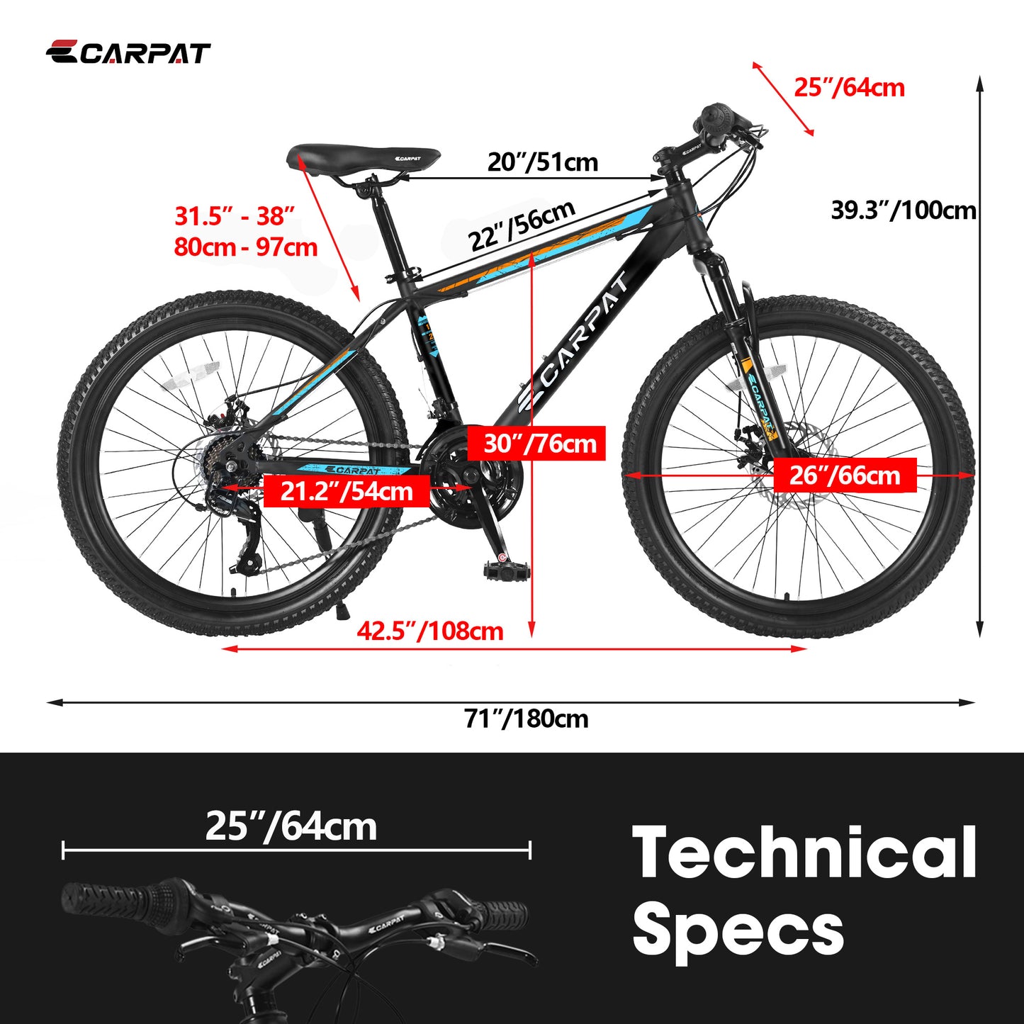 VTT Performance Noir-Bleu - Design Moderne Premium - Camp de Base Farzen