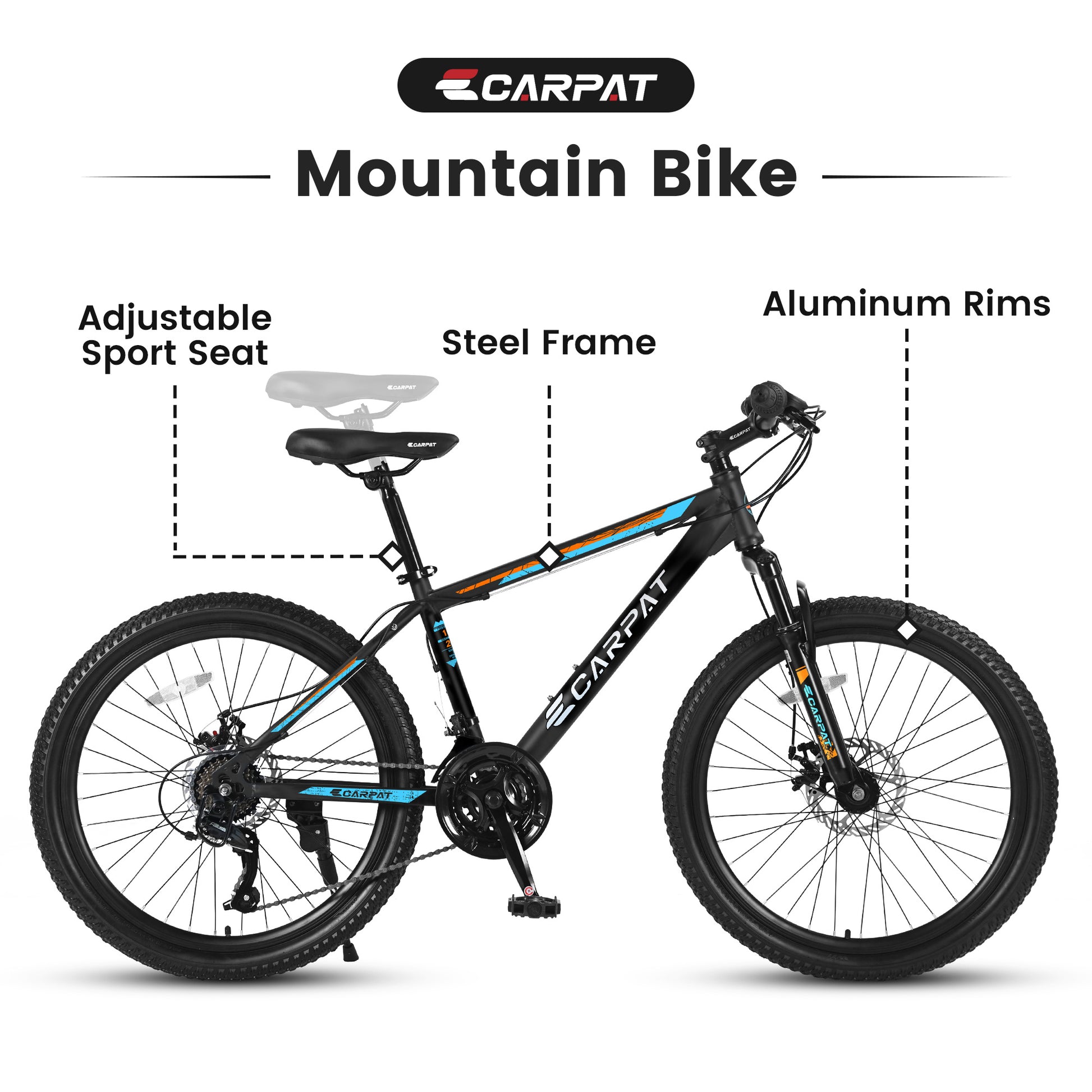 VTT Performance Noir-Bleu - Design Moderne Premium - Camp de Base Farzen