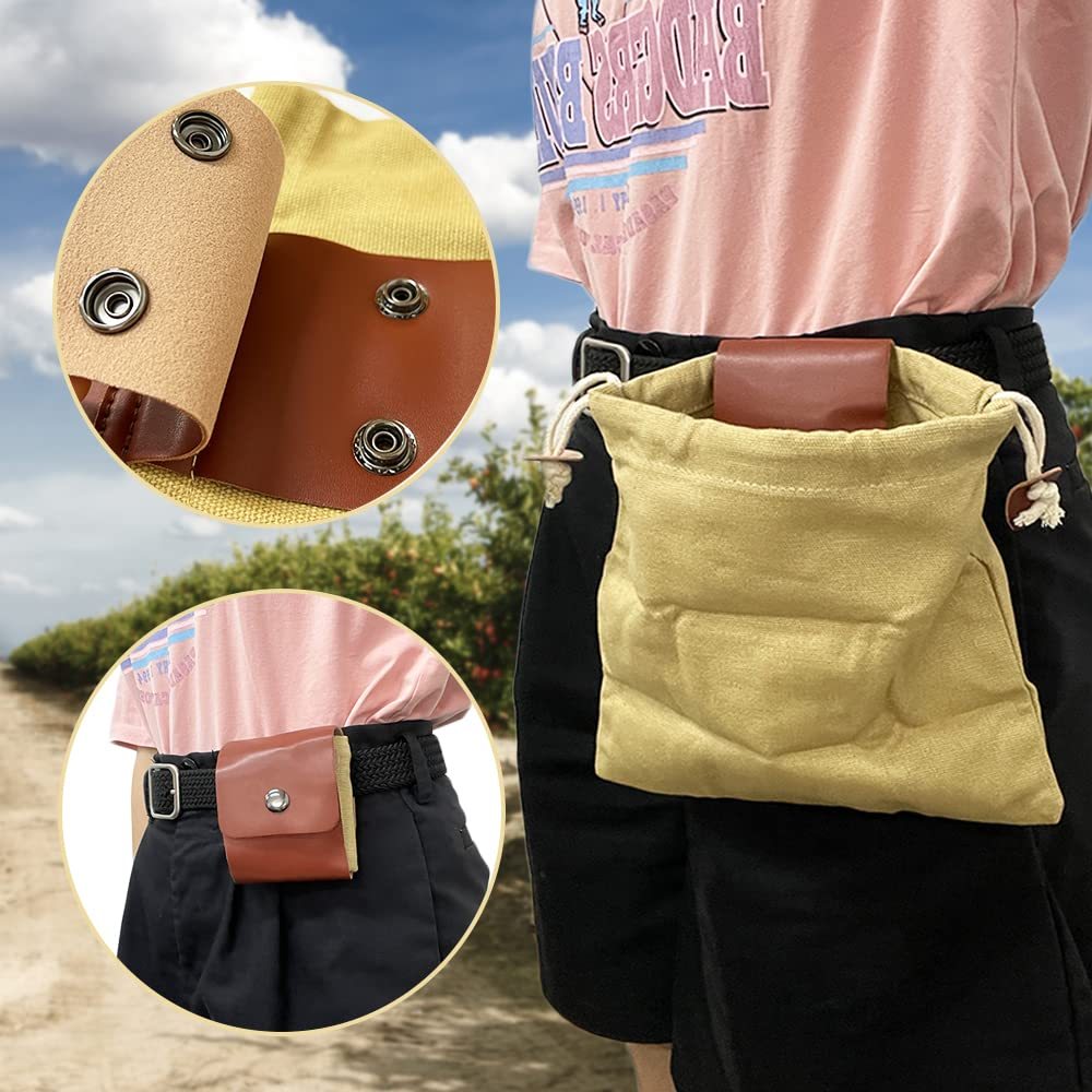 Sac Cueillette Pliable Toile - Kit Multifonction Taille 23x21cm - Camp de Base Farzen