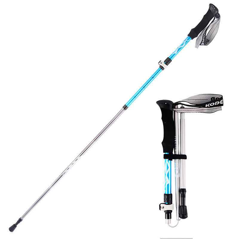 Bâton Randonnée 5 Sections Aluminium - Pliable Ultra-Compact 300g - Camp de Base Farzen