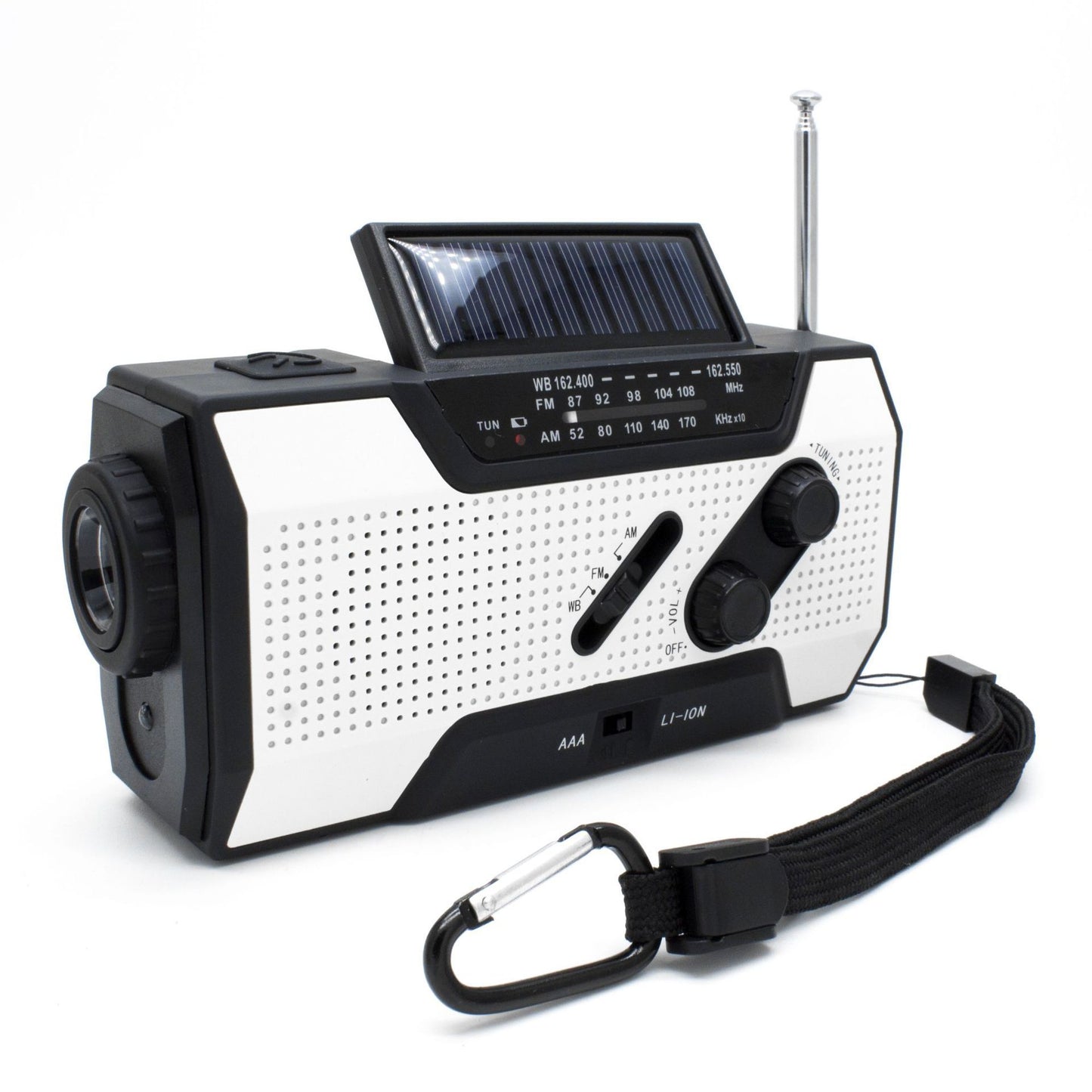 Radio Solaire de Poche 5-en-1 | Dynamo, Power Bank & Lampe Torche LED | Kit Survie - Camp de Base Farzen