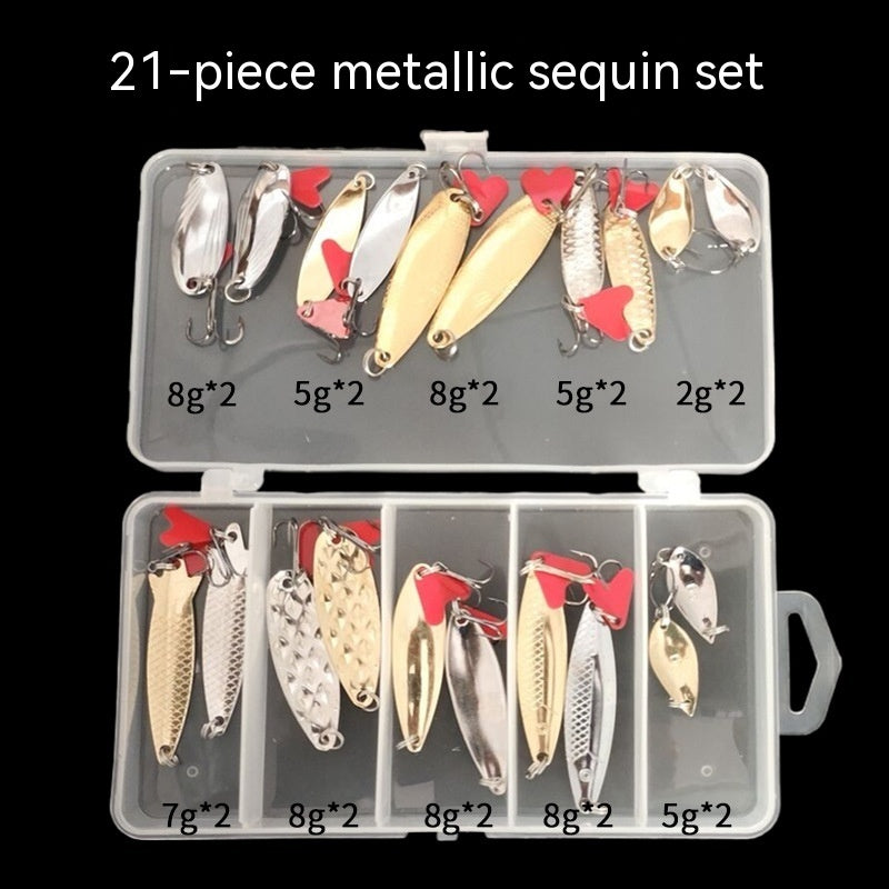 Kit Leurres Paillettes Ananas 11/21/36 - Métal Pêche - Camp de Base Farzen