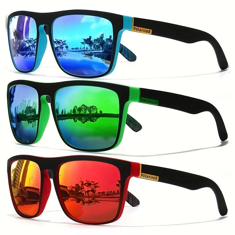 Lunettes de soleil carrées vintage pour hommes et femmes, verres de sport, de pêche, de conduite, de marque, antireflets, UV400 - Camp de Base Farzen
