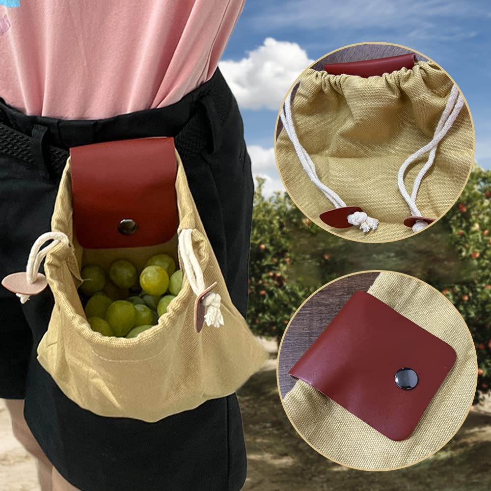 Sac Cueillette Pliable Toile - Kit Multifonction Taille 23x21cm - Camp de Base Farzen
