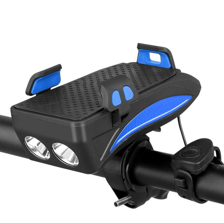 Support Téléphone Vélo 5-en-1 Chargeur - Lampe Sonnette - Camp de Base Farzen