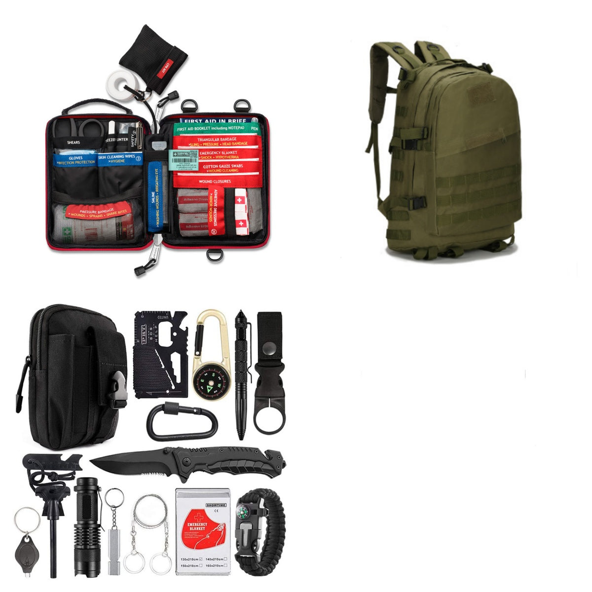 Outil Multifonction Camping Urgence - Kit SOS Outdoor - Camp de Base Farzen