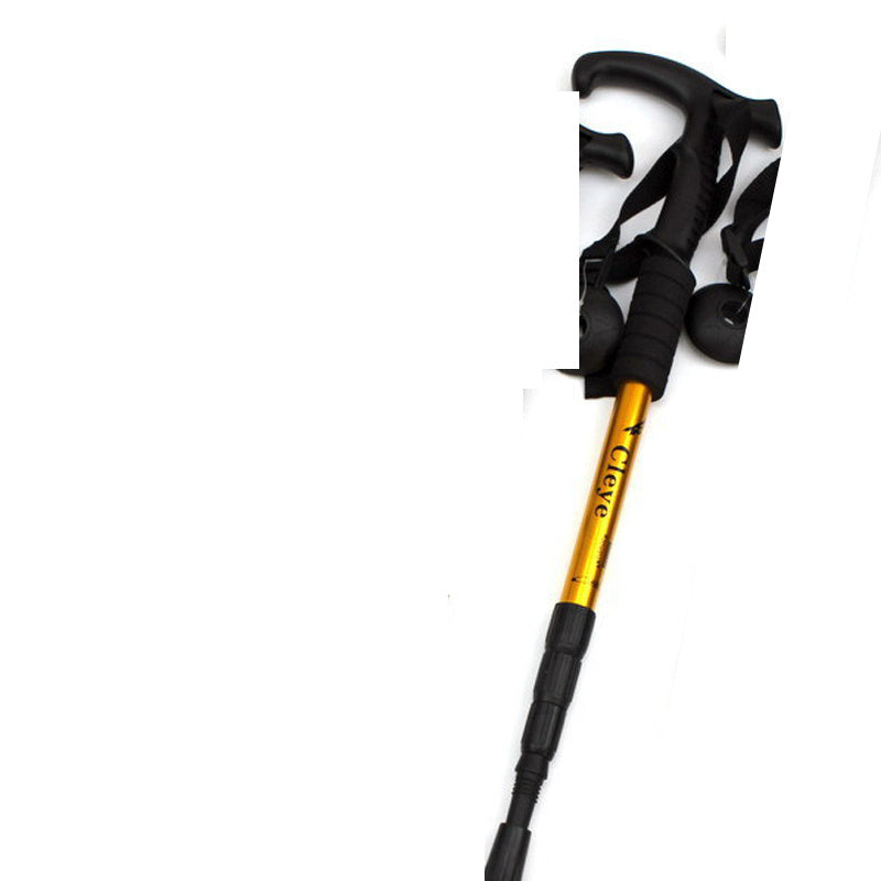 Bâton Randonnée Aluminium Poignée T Anti-Choc - 370g - Camp de Base Farzen
