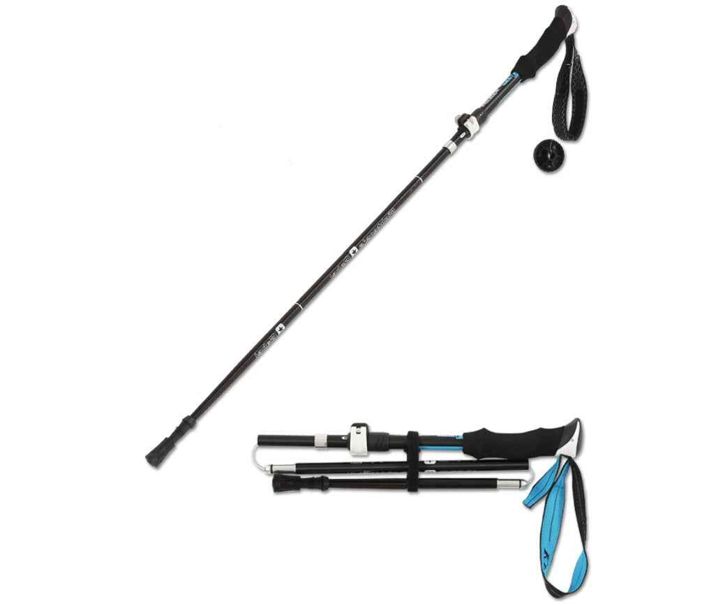 Bâton Randonnée Télescopique Pliable - Aluminium Ultra-Léger 333g - Camp de Base Farzen