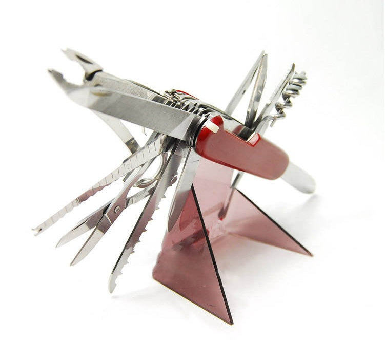 Couteau Suisse Multifonctionnel 30+ Outils Acier Inoxydable - Camp de Base Farzen