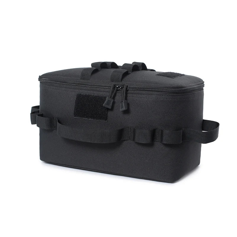 Sac Rangement Camping Oxford 600D - Organisateur Réchaud Ustensiles 310g - Camp de Base Farzen