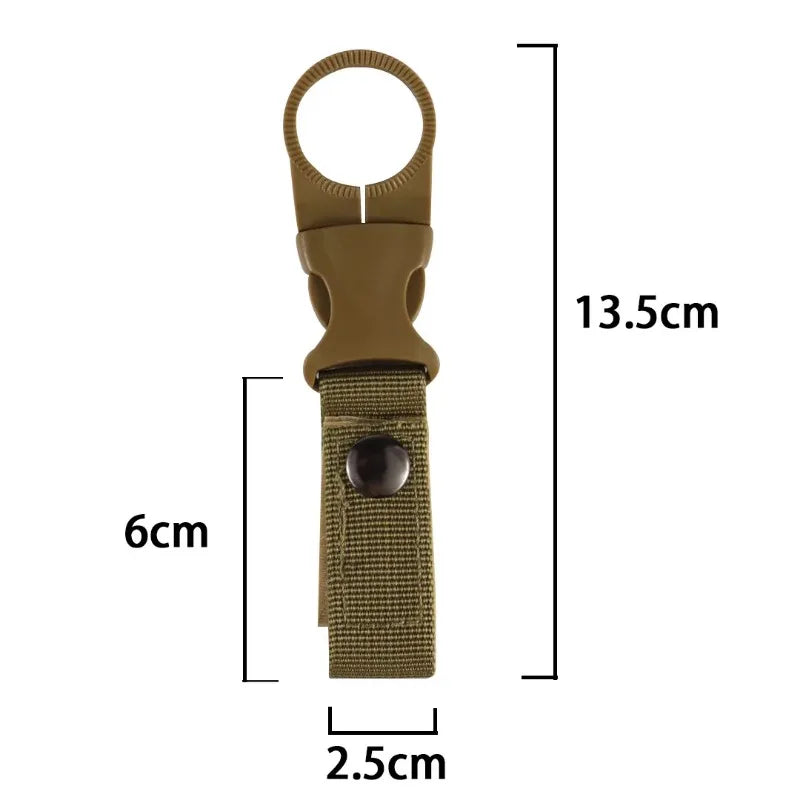 Mousqueton Sangle Sac à Dos - Porte-Bouteille Fixation Rapide - Camp de Base Farzen