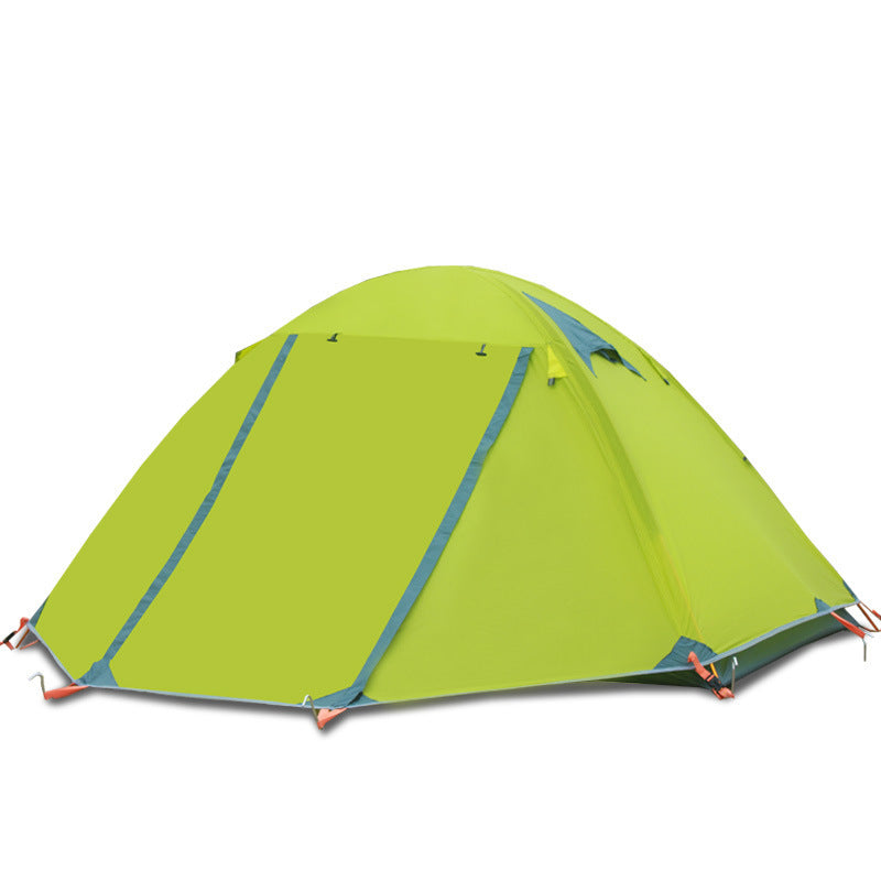 Tente Imperméable Double Couche 2 Places - Poteaux Aluminium Ultra-Résistante - Camp de Base Farzen