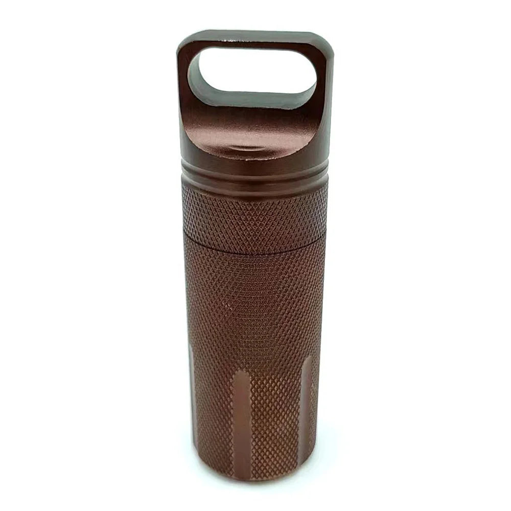 Capsule Survie Étanche - Conteneur Médicaments Outdoor - Camp de Base Farzen