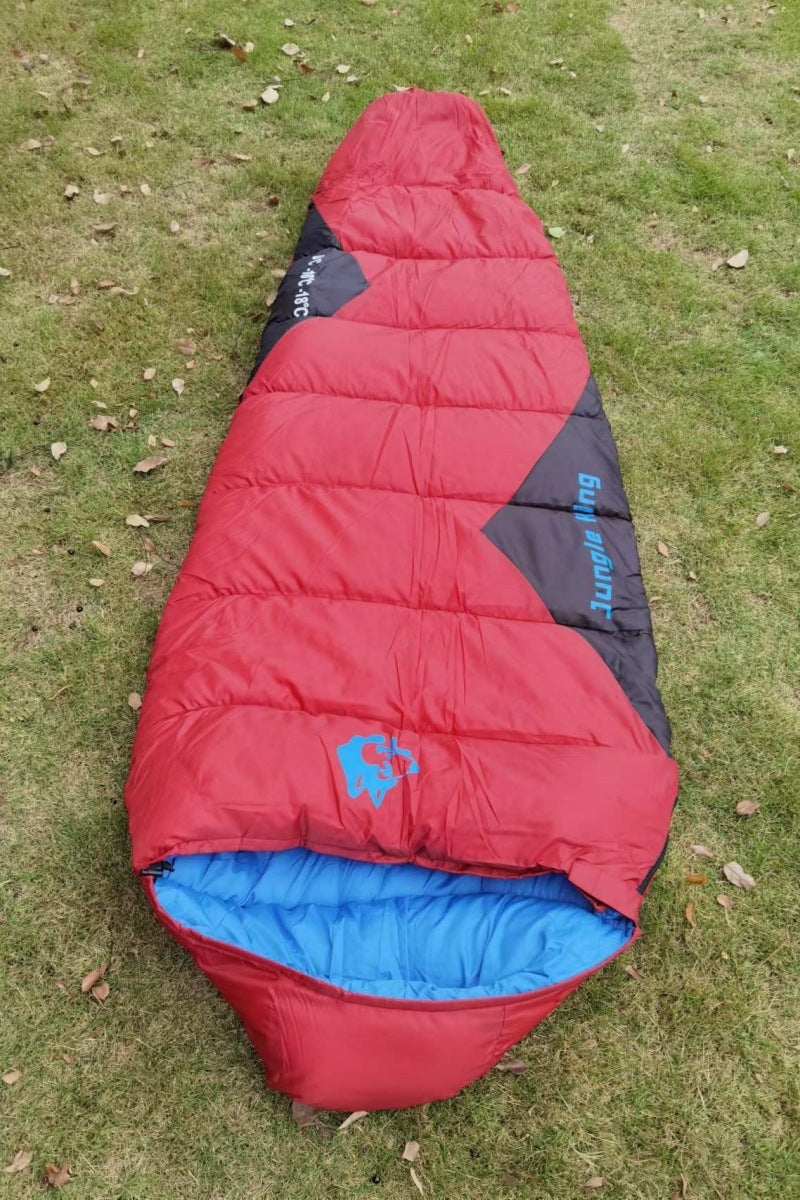 Sac de Couchage Coton Pêche Automne-Hiver - Camping Froid 230x80cm - Camp de Base Farzen