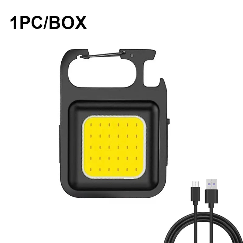 Lampe Torche Porte-Clés LED COB - Camping Magnétique 50g - Camp de Base Farzen